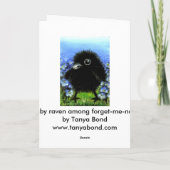 Baby raven kaart (Achterkant)