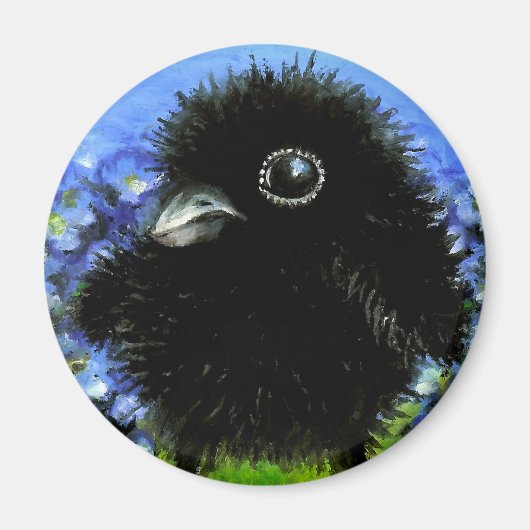 Baby raven magneet (Voorkant)