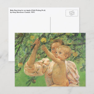 Baby Reaching for an Apple door Mary Cassatt Briefkaart