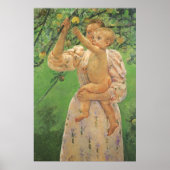 Baby Reaching for an Apple van Mary Cassatt Poster (Voorkant)