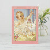 Baby Reaching for Momma Haddon Sunblom Artist Bedankkaart (Staand voorkant)