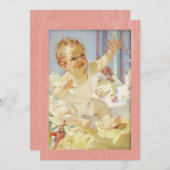 Baby Reaching for Momma Haddon Sunblom Artist Bedankkaart (Voorkant / Achterkant)