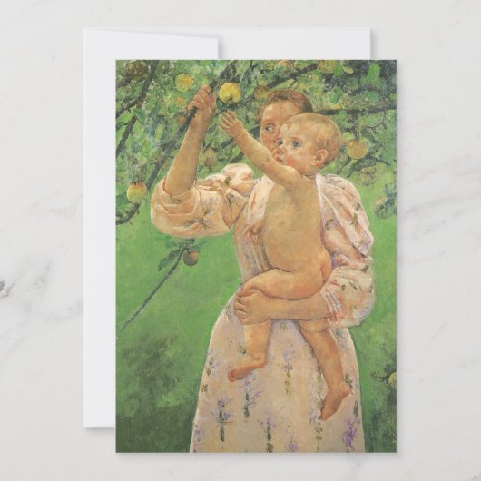 Baby Reaching voor een Apple van Mary Cassatt (Voorkant)