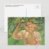 Baby Reaching voor een Apple van Mary Cassatt Briefkaart (Voorkant / Achterkant)