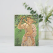 Baby Reaching voor een Apple van Mary Cassatt Briefkaart (Staand voorkant)