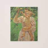 Baby Reaching voor een Apple van Mary Cassatt Legpuzzel (Verticaal)
