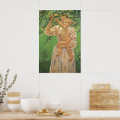 Baby Reaching voor een Apple van Mary Cassatt Poster (Keuken)