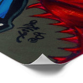 Baby Red Dragon dragonling fairy Art Print (Hoek)