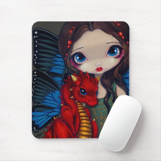 "Baby Red Dragon" Mousepad Muismat (Met muis)