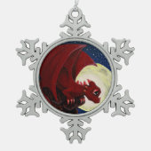 Baby Red Dragon Snowflake Ornament (Voorkant)