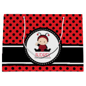 Baby Red Ladybug First Birthday Baby shower Groot Cadeauzakje (Voorkant)