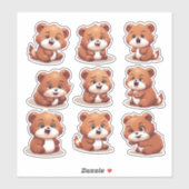 baby Red Pandas stickers (Vel)