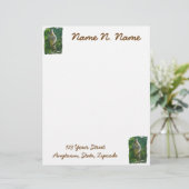 Baby Red Tailed Hawk Letterhead Stationery Briefhoofd (Staand voorkant)