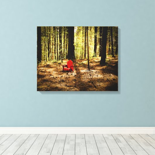 BABY REDNECK Verrekte Canvasafdruk Canvas Afdruk (Insitu (Houten vloer))