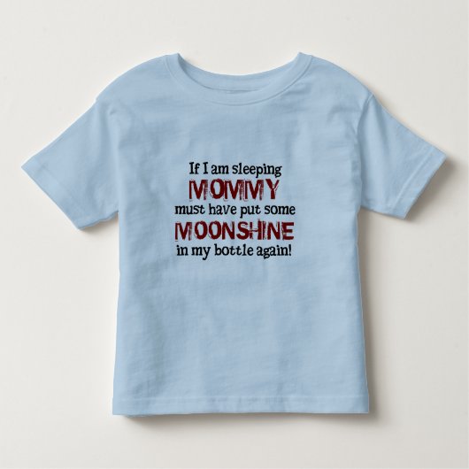 Baby Rednek Moonshine in de fles Kinder Shirts (Voorkant)