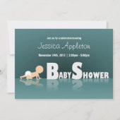 Baby Reflection Baby Shower Invitaties achterhoude Kaart (Voorkant)