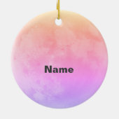 Baby RegenboogUnicorn Keramisch Ornament (Achterkant)