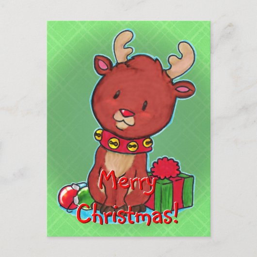 Baby Reindeer Briefkaart (Voorkant)