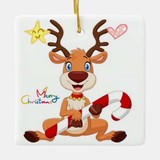***BABY REINDEER VAN BABY** CHRISTMAS ORNAMENT (Voorkant)