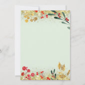 Baby religieuze kerstabel kaart (Achterkant)