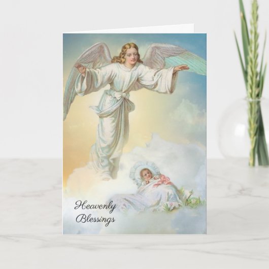  Baby Religieuze Schrift Guardian Angel Kaart (Voorkant)