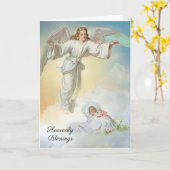  Baby Religieuze Schrift Guardian Angel Kaart (Gele Bloem)