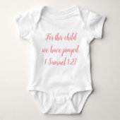 Baby Religieuze trouw Christelijke Bijbelse Baby B Romper (Voorkant)