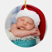 Baby rendier | Eerste kerstOrnament baby Keramisch Ornament (Achterkant)
