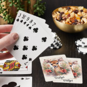 Baby Rendier Fawn Naam toevoegen Kerstcadeau Pokerkaarten (Insitu)