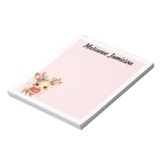 Baby rendier notitieblok (Linkerzijde)