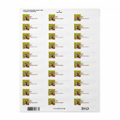 Baby Retouradreslabels voor geiten Etiket (Full Sheet)