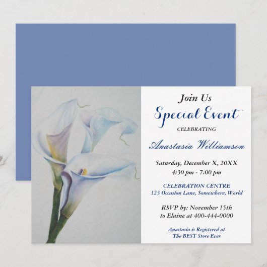 BABY REVEAL PARTY EVENT UITNODIGEN KAART (Voorkant / Achterkant)