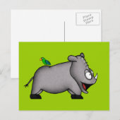Baby Rhino Briefkaart (Voorkant / Achterkant)