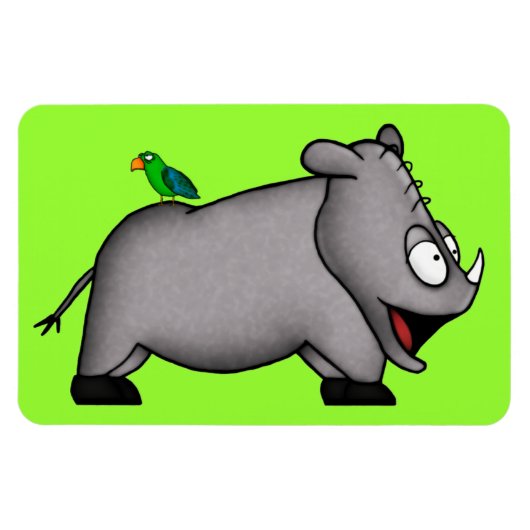 Baby Rhino Magneet (Horizontaal)