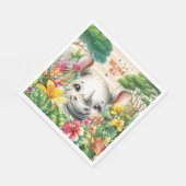 Baby Rhino Party Servet (Hoek)