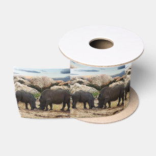 Baby Rhinoceros Life Lesson Satijnen Lint