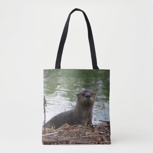 Baby River Otter Tote Bag (Voorkant)