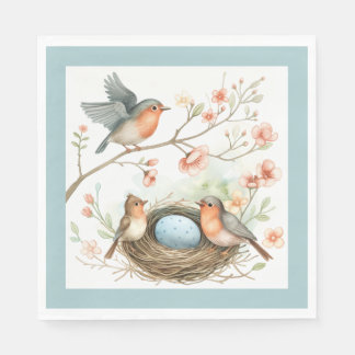 Baby Robin Celebration Napkins Servet