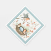 Baby Robin Celebration Napkins Servet (Hoek)