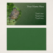 Baby Robin Fledgling Bird Animal Natuur Visitekaartjes (Voorkant /achterkant)