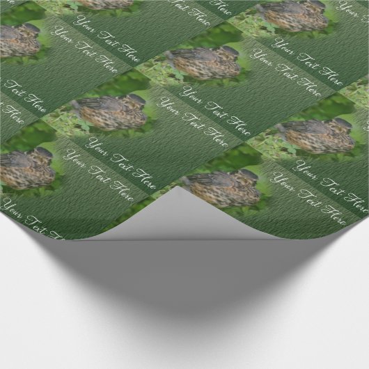 Baby Robin Fledgling Bird Natuur Cadeaupapier (Hoek)