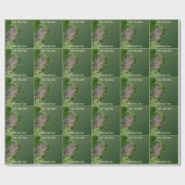 Baby Robin Fledgling Bird Natuur gepersonaliseerd Cadeaupapier (Vlak)