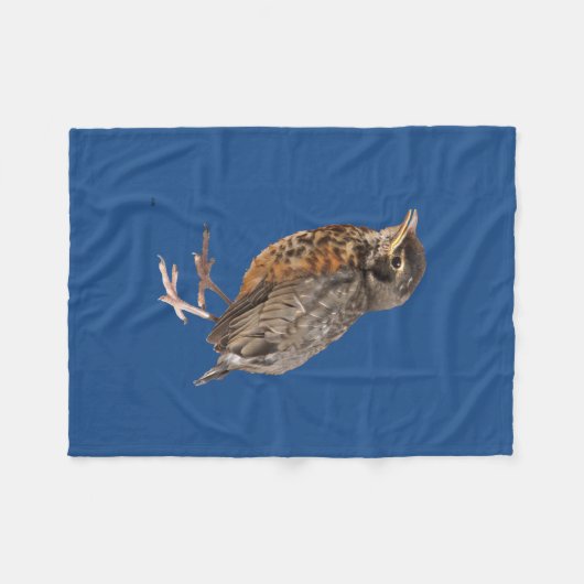 Baby Robin Fleece Blanket (Voorkant (Horizontaal))
