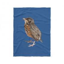 Baby Robin Fleece Blanket