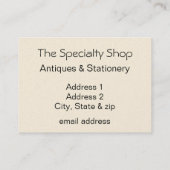 Baby Robin met Violets Visitekaartje (Achterkant)