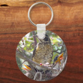 Baby Robins in de nestSleutelhanger 2 Sleutelhanger (Voorkant)