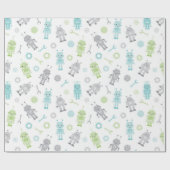 Baby robots, verpakkingspapier cadeaupapier (Vlak)