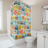 baby robots voor de zomer douchegordijn (In situ)