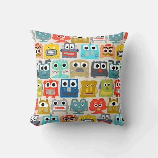 baby robots voor de zomer kussen (Voorkant)