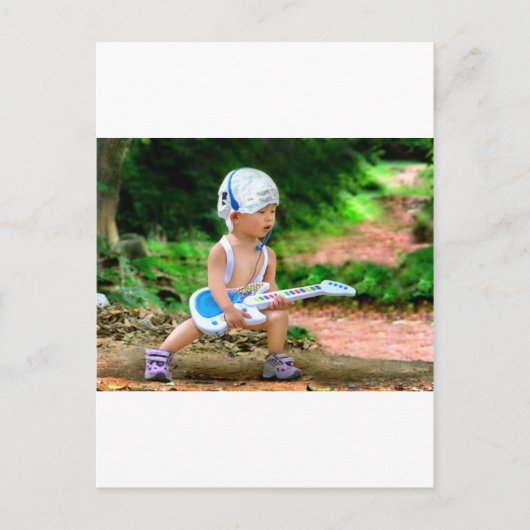 Baby Rock Star Briefkaart (Voorkant)